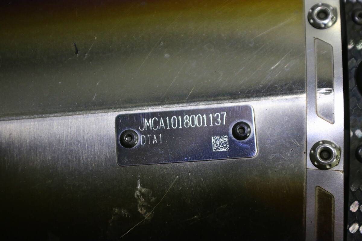 GSX-R1000 Slip-On R-11Sq サイクロン EXPORT SPEC 政府認証 中古 JMCA1018001137_画像6