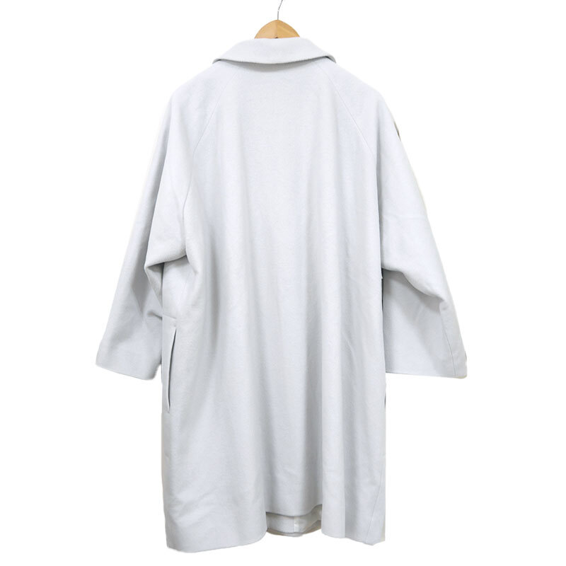 ジュンコシマダ ウールロングコート サイズ38 グレー_画像3