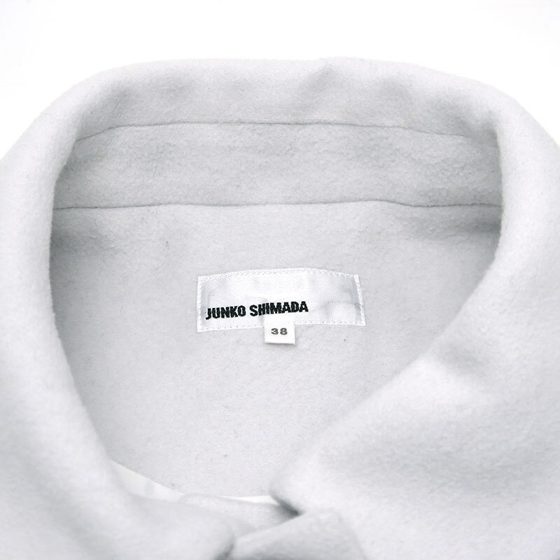 ジュンコシマダ ウールロングコート サイズ38 グレー_画像4