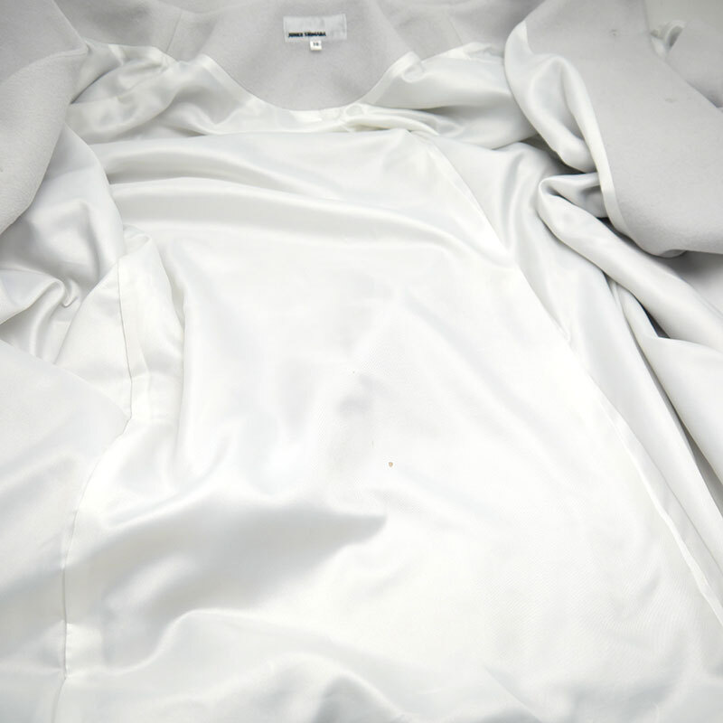 ジュンコシマダ ウールロングコート サイズ38 グレー_画像8