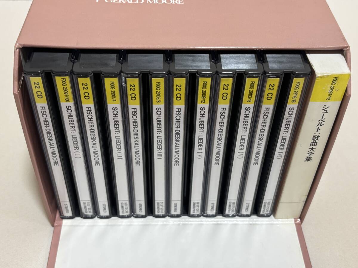 ２２CDBOX◇シューベルト：歌曲大全集　ディースカウ & ムーア 日本語解説書　DM_画像3