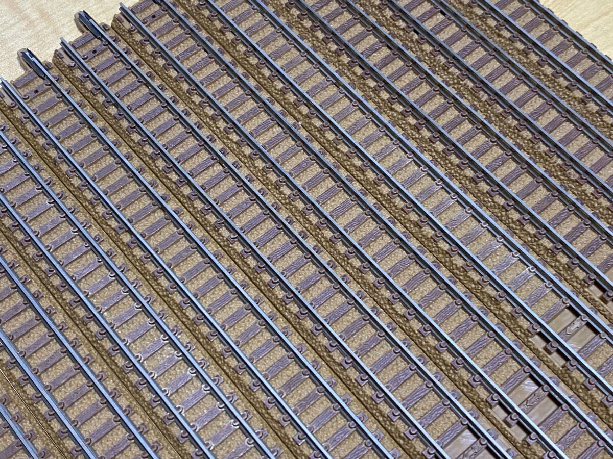 TOMIX 1002 ストレート 直線 線路 S280 茶色 10本セット_画像8