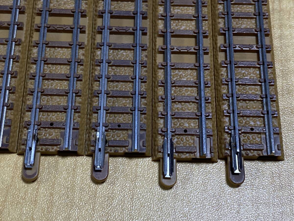 TOMIX 1003 ストレートレール 茶色 S72.5 5本セット 丸爪_画像2