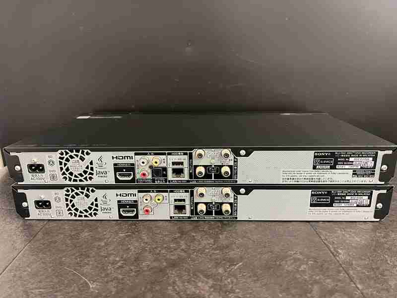 CT12649 SONY ブルーレイディスクレコーダー BDZ-EW520/BDZ-E520 2台まとめ _画像2