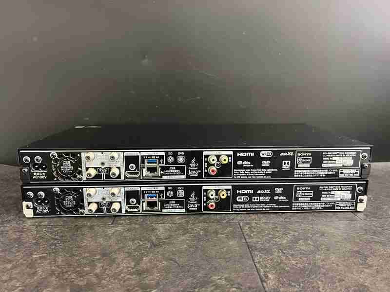 ct12497 SONY BDZ-ZW1700/BDZ-ZW1000 ブルーレイレコーダー2台まとめ_画像4
