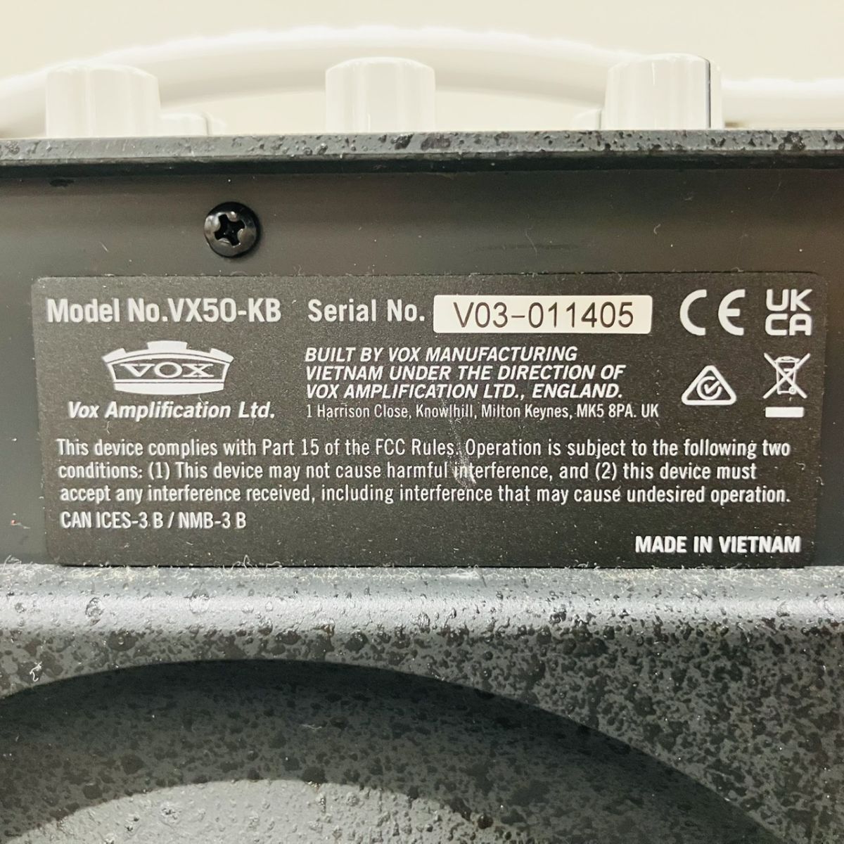 T240-Z23-68 VOX VX50-KB キーボードアンプ アダプター付属 Nutube搭載 真空管ポータブル・キーボード・アンプ 通電確認済み アンプ SA_画像7