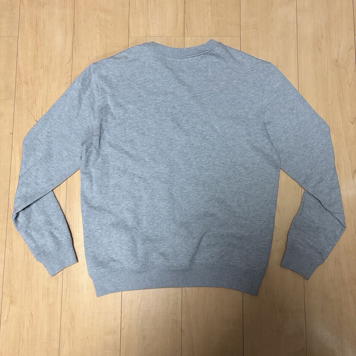 1円スタート versace ベルサーチ トレーナー スウェット グレー S 長袖 ワンポイント _画像3