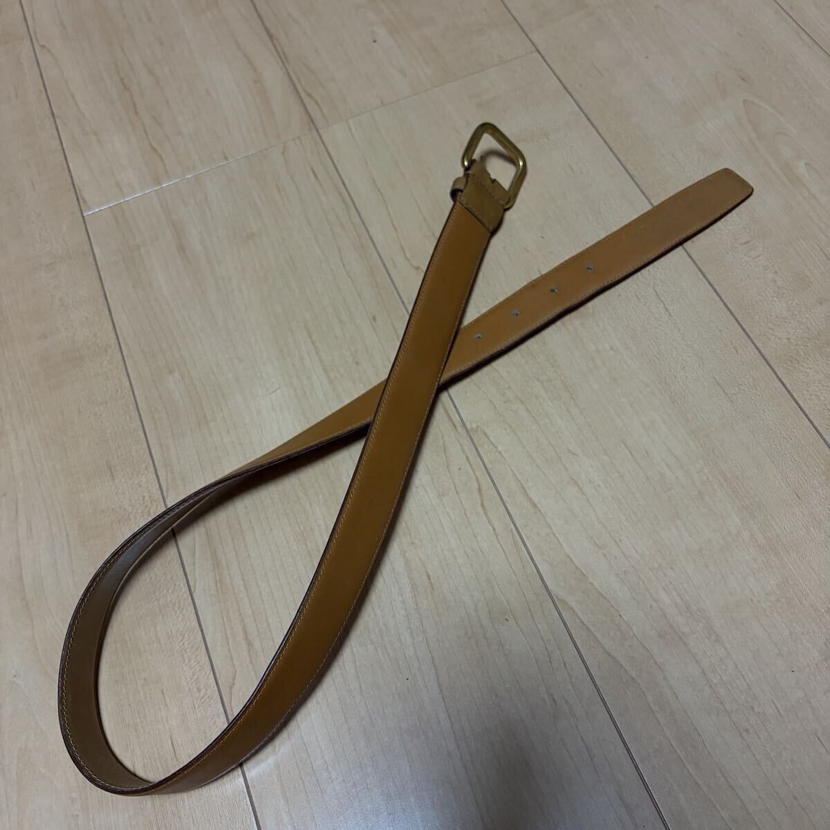 激安 格安 GIVENCHY ジバンシー レザーベルト ベルト ブラウン レザー LEATHER 茶色 本革 イタリア製_画像2