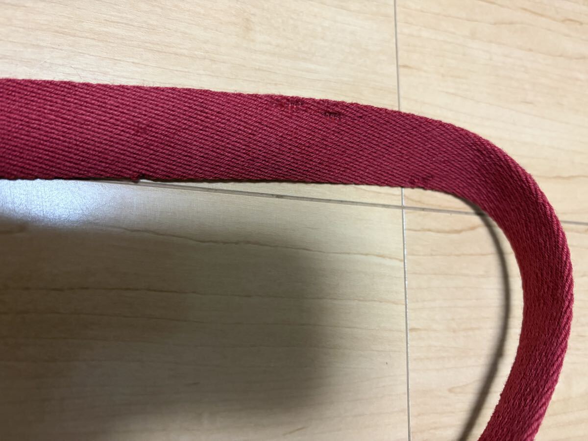 1円スタート dunhill ダンヒル ベルト レッド 赤 イタリア製 made in Italy_画像2