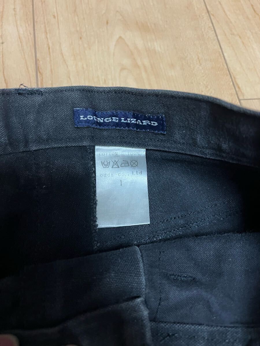 1円スタート lounge lizard ラウンジリザード デニム denim ブラック ブラックデニム ストレート 黒_画像3