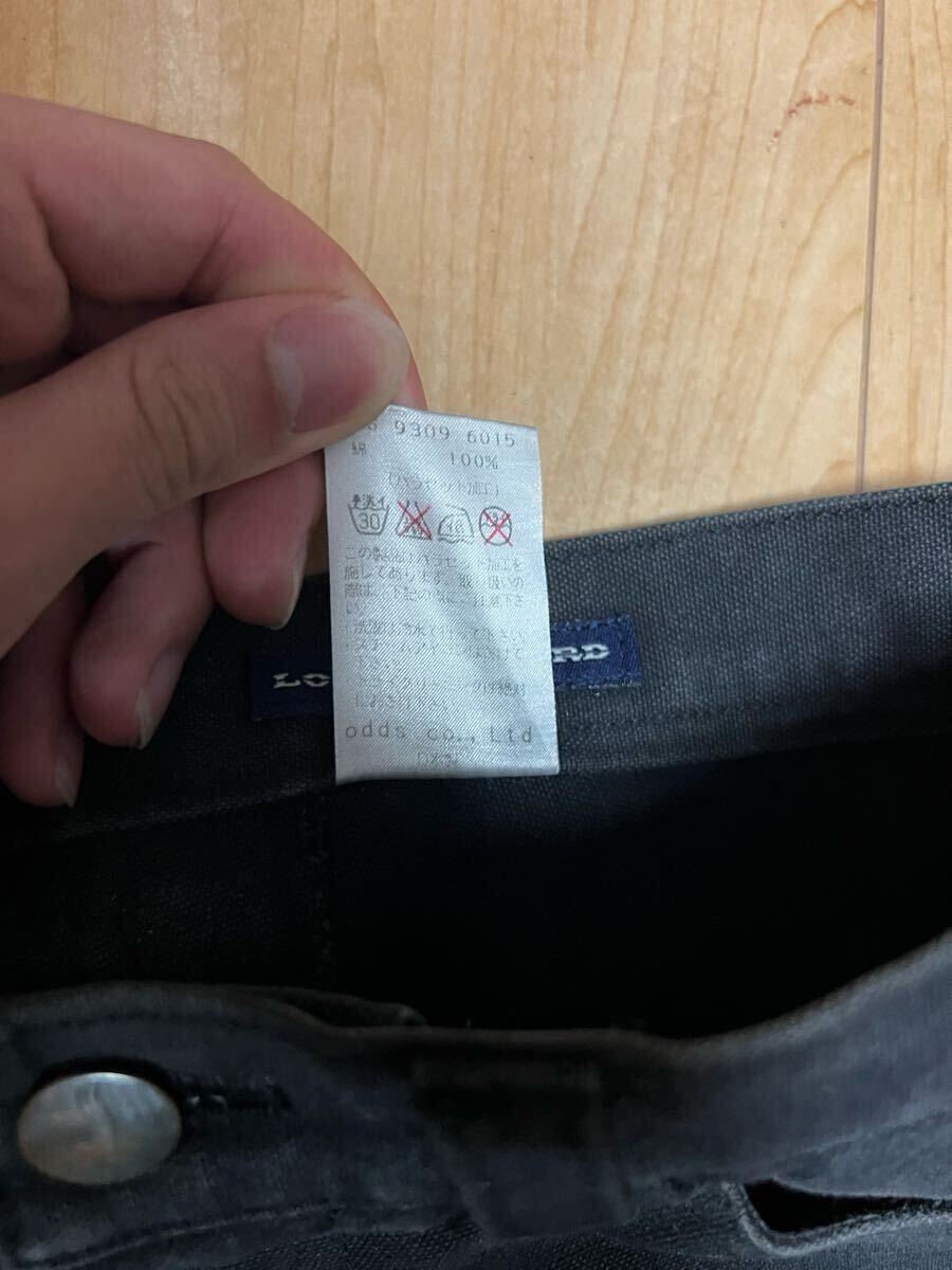 1円スタート lounge lizard ラウンジリザード デニム denim ブラック ブラックデニム ストレート 黒_画像4