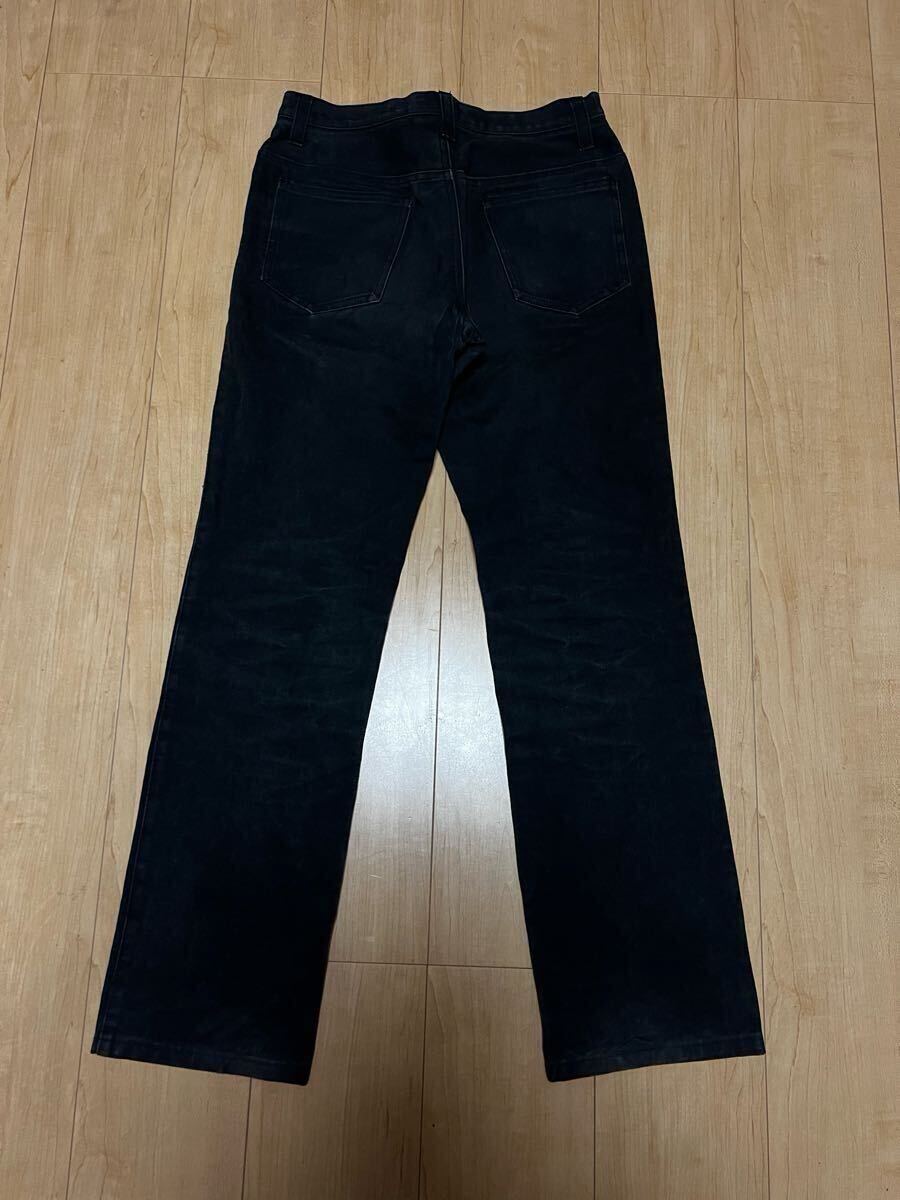 1円スタート lounge lizard ラウンジリザード デニム denim ブラック ブラックデニム ストレート 黒_画像5