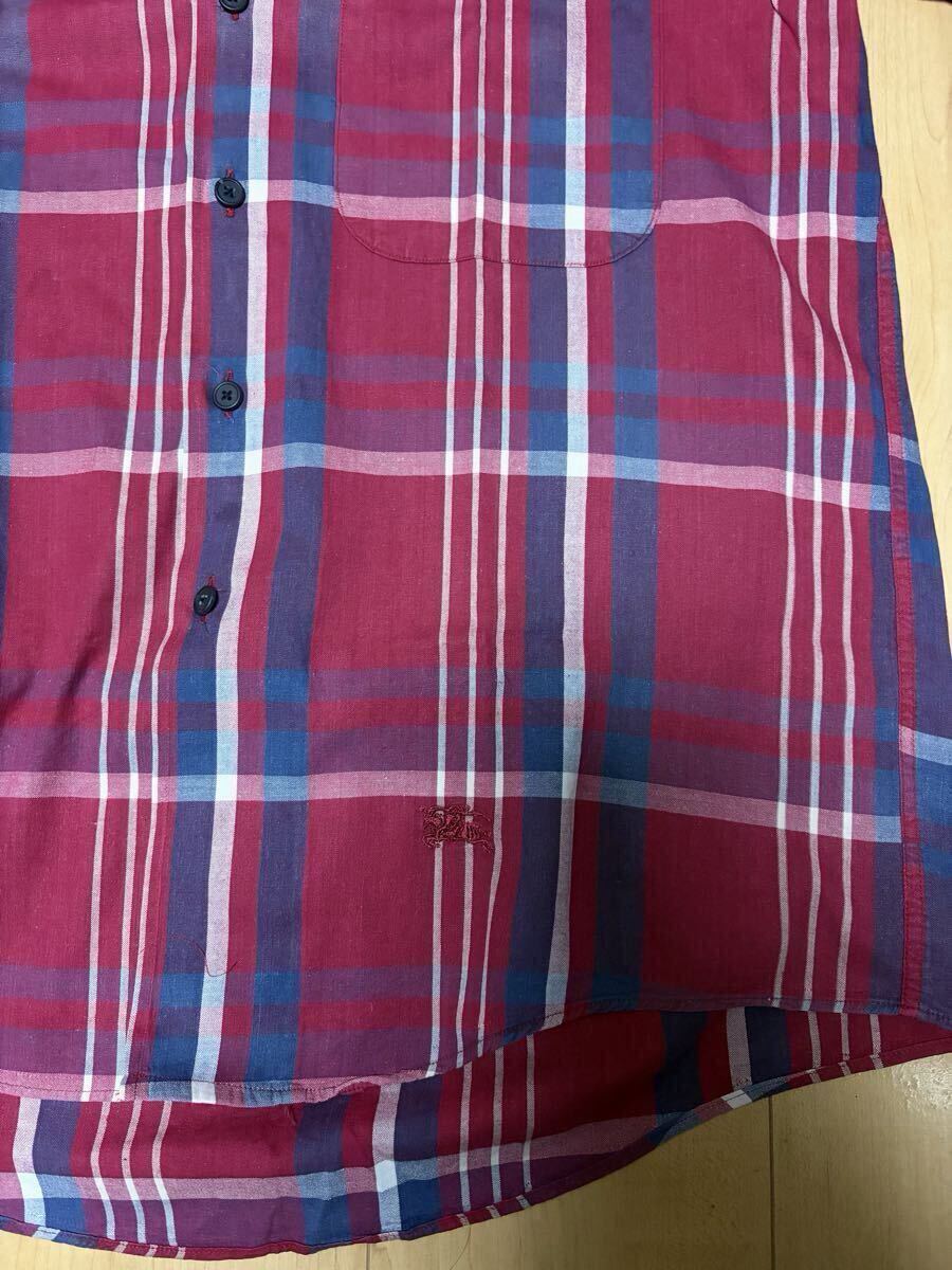 1円スタート BURBERRY バーバリー usa製 アメリカ製 長袖シャツ ボタンダウンシャツ シャツ チェック柄 長袖 チェックシャツ アメカジ_画像3