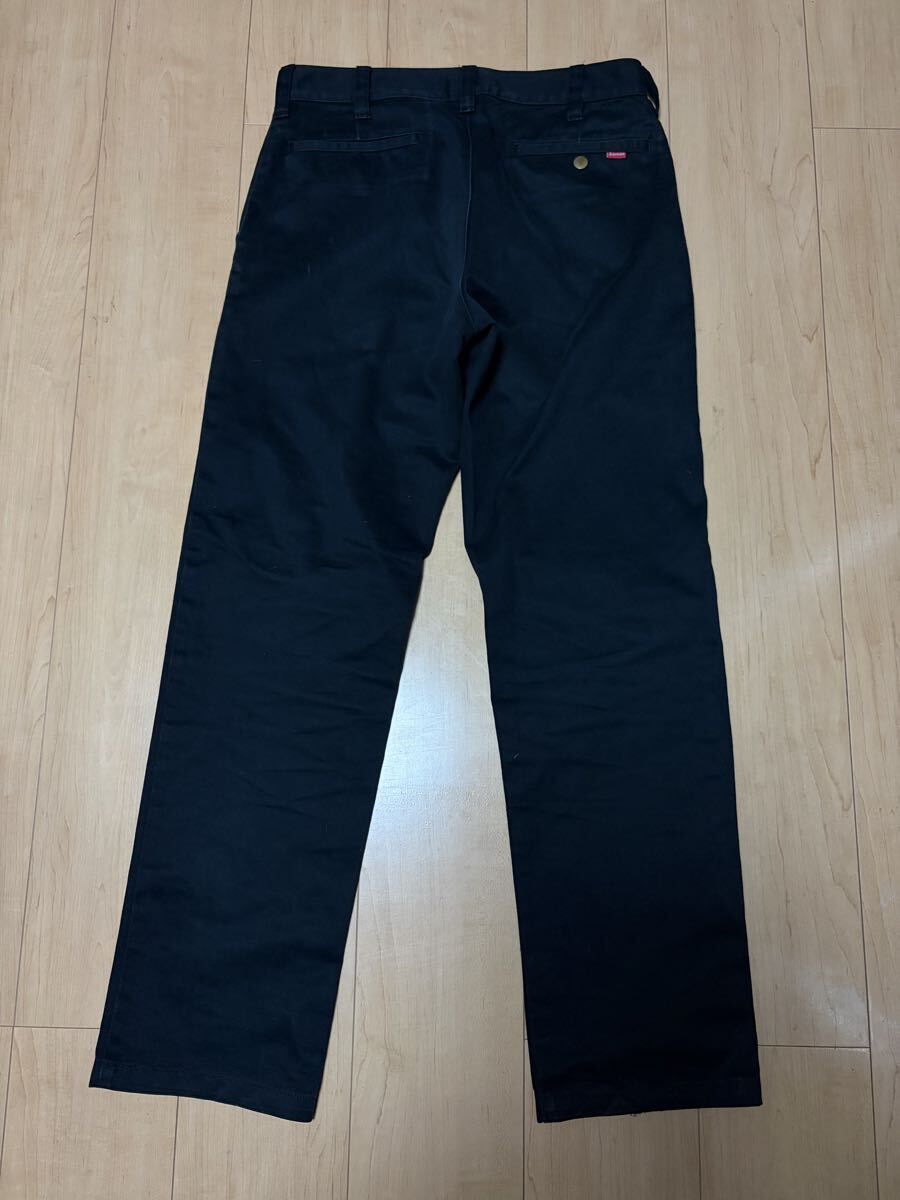 1円スタート Supreme シュプリーム ワークパンツ チノパン ブラック 黒 Chino Pant Pants Work Dickies 30_画像3