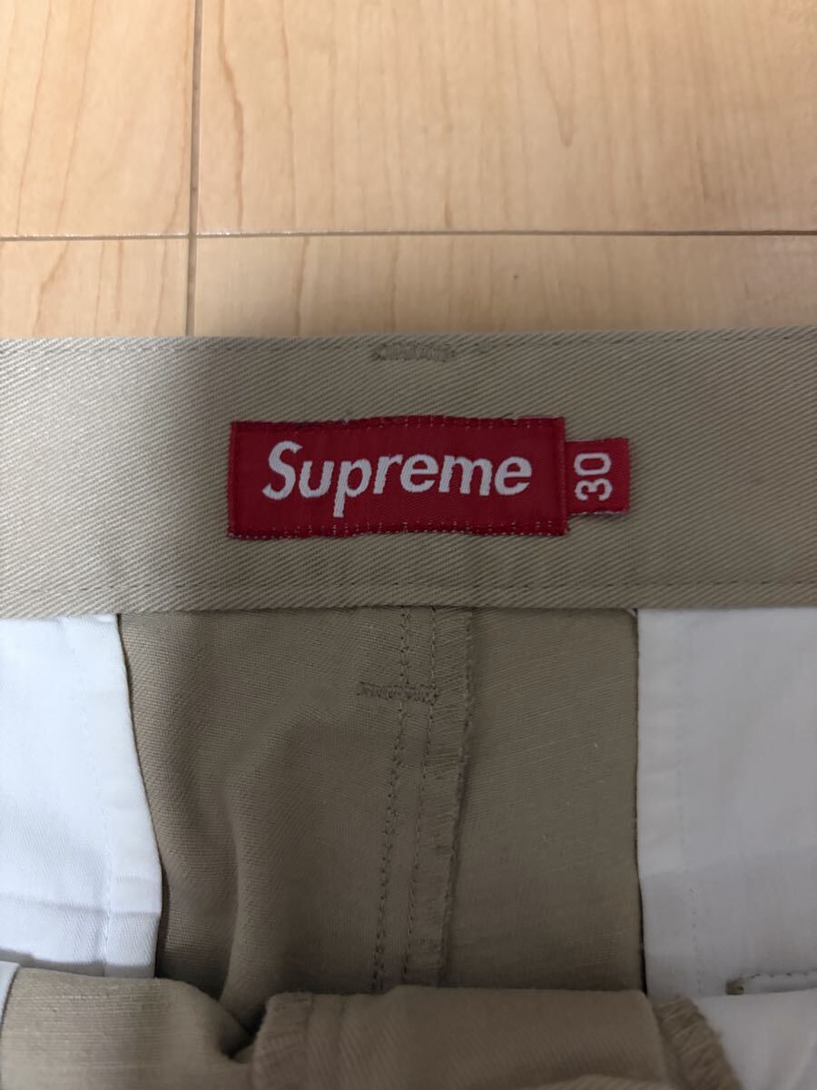 1円スタート Supreme シュプリーム ワークパンツ チノパン パンツ ベージュ CHINO 30_画像2