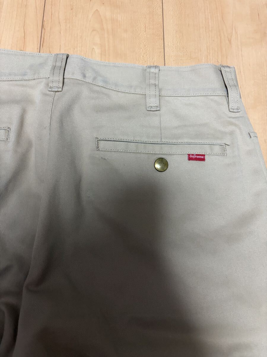 1円スタート Supreme シュプリーム ワークパンツ チノパン パンツ ベージュ CHINO 30_画像5