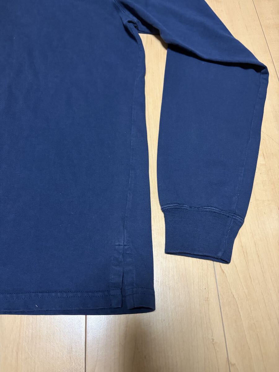 1円スタート RRL ダブルアールエル Ralph Lauren ネイビー ポロシャツ 長袖ポロシャツ 長袖 長袖シャツ 紺 ネイビー S_画像4