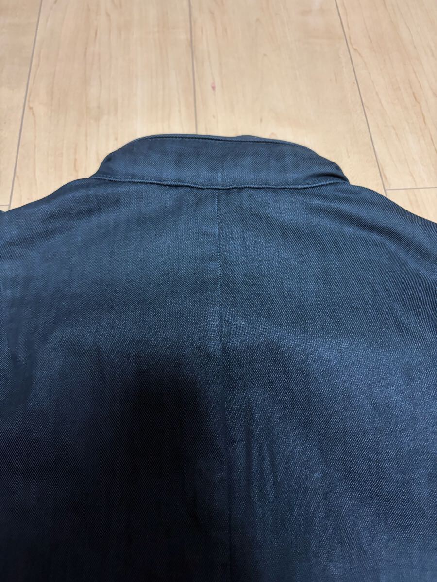 1円スタート ARMANI exchange アルマーニエクスチェンジ アルマーニ M-65 フィールドジャケット 黒 ミリタリー ZIP コットン ブラック _画像6