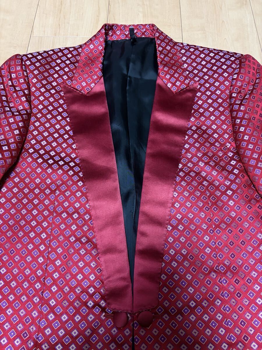 1000円スタート Dior Homme ディオールオム 2006ss エディスリマン テーラード ジャケット テーラードジャケット 赤 スーツ イタリア製 _画像2