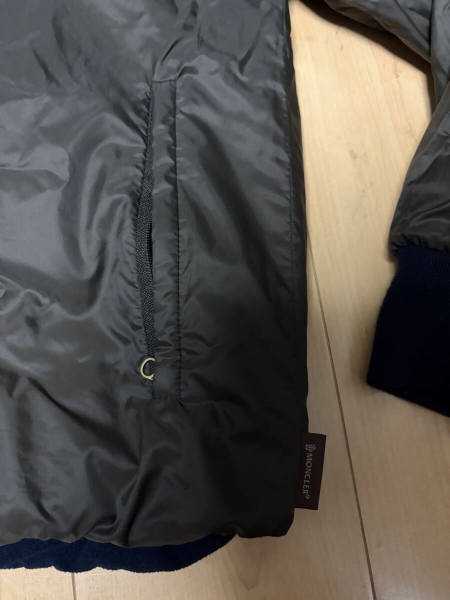 1000円スタート MONCLER モンクレール リバーシブル ジャケット ネイビー ナイロンジャケット ブルゾン M ルーマニア製_画像6