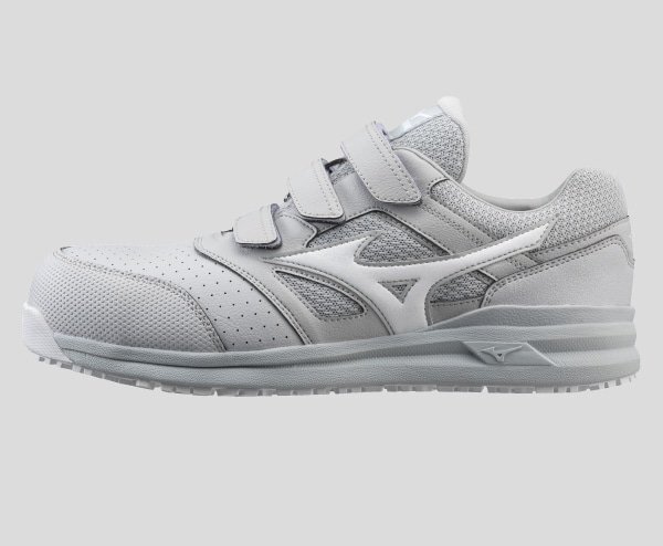 新品未使用 25.5cm EEE ミズノ mizuno プロテクティブスニーカー オールマイティ LSⅡ 22L 安全靴 F1GA210105 ライトグレー×ホワイト_画像1