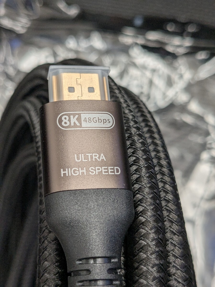 0711u1724　HDMIケーブル 10k 8k UHD HDMI ULTRA HIGH SPEED 5m_画像3
