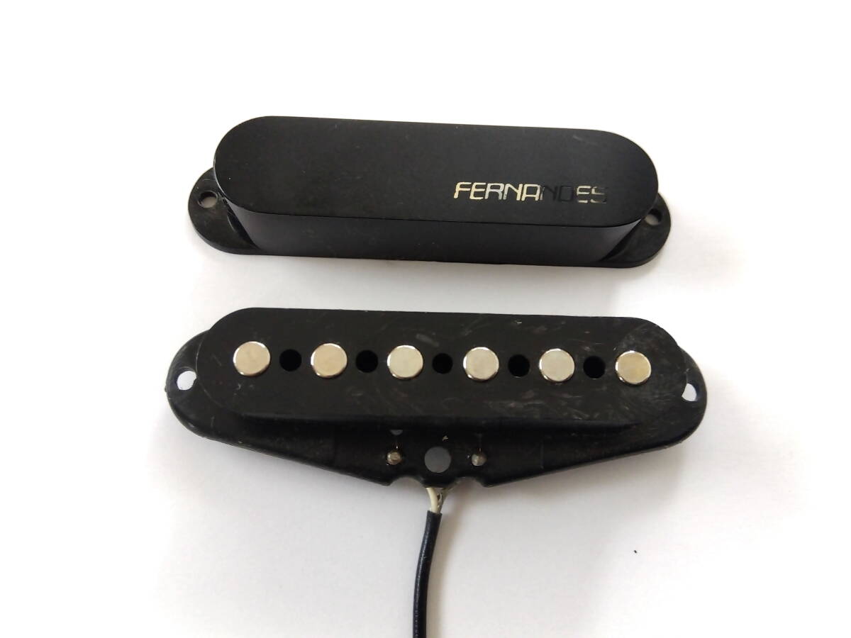 動作良好★90s FERNANDES カバード シングルPU フロント 6.16kΩ ネジ スプリング フェルナンデス STJ40★管理1_画像2
