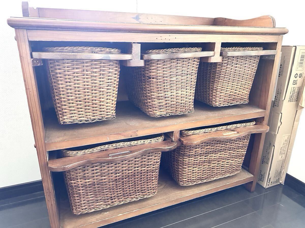 フランス製　パリで購入　木製収納棚_画像2