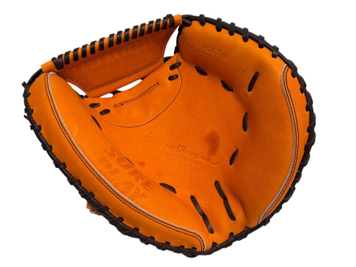 限定品 未使用 SURE PLAY シュアプレイ 一般軟式用キャッチャーミット Extra Version ■グラブ袋付き_画像5