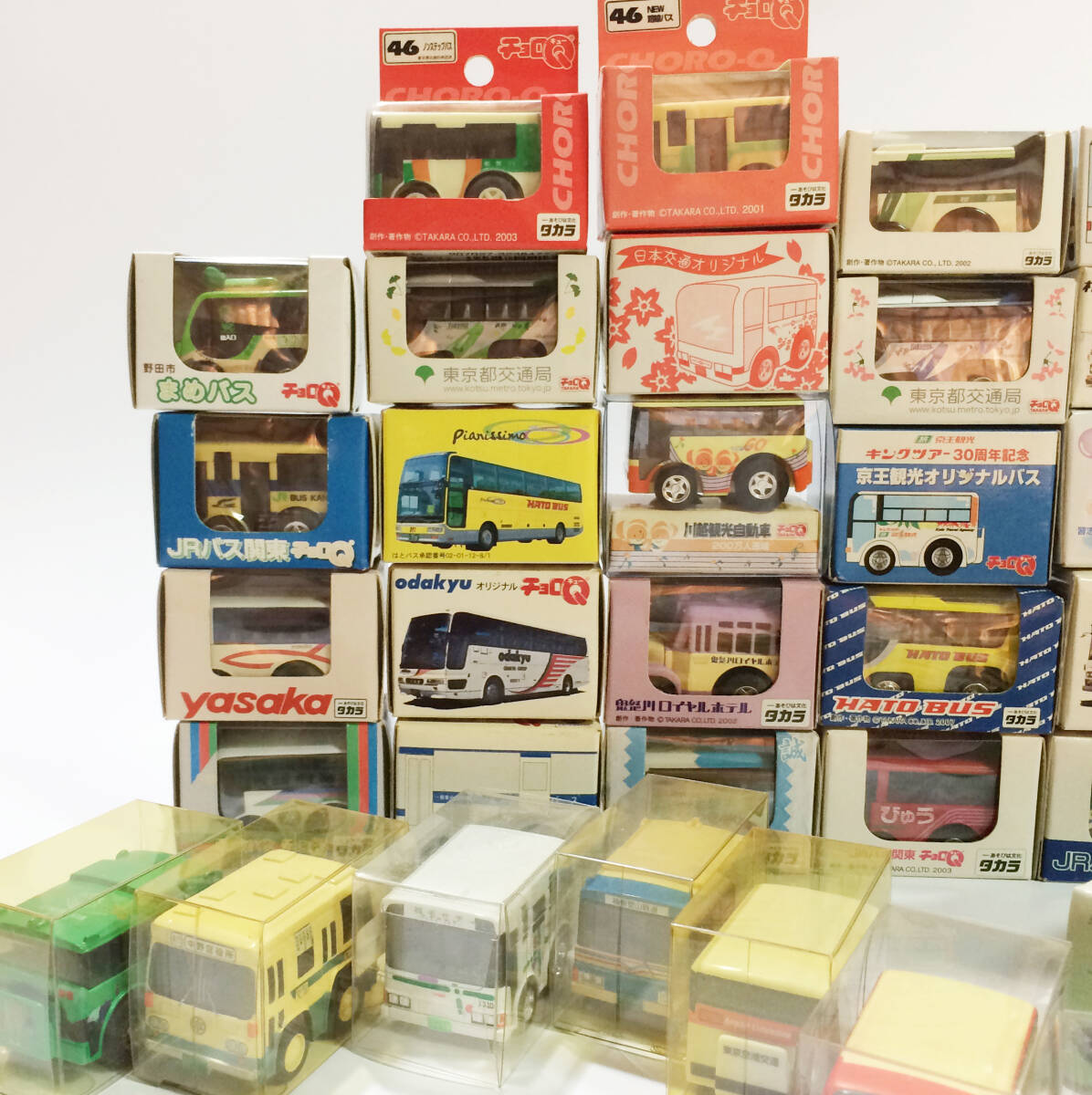 チョロQ 関東地域 バスコレクション まとめ 70台セット(レア多数・未開封箱あり)タカラトミー 大量_画像2