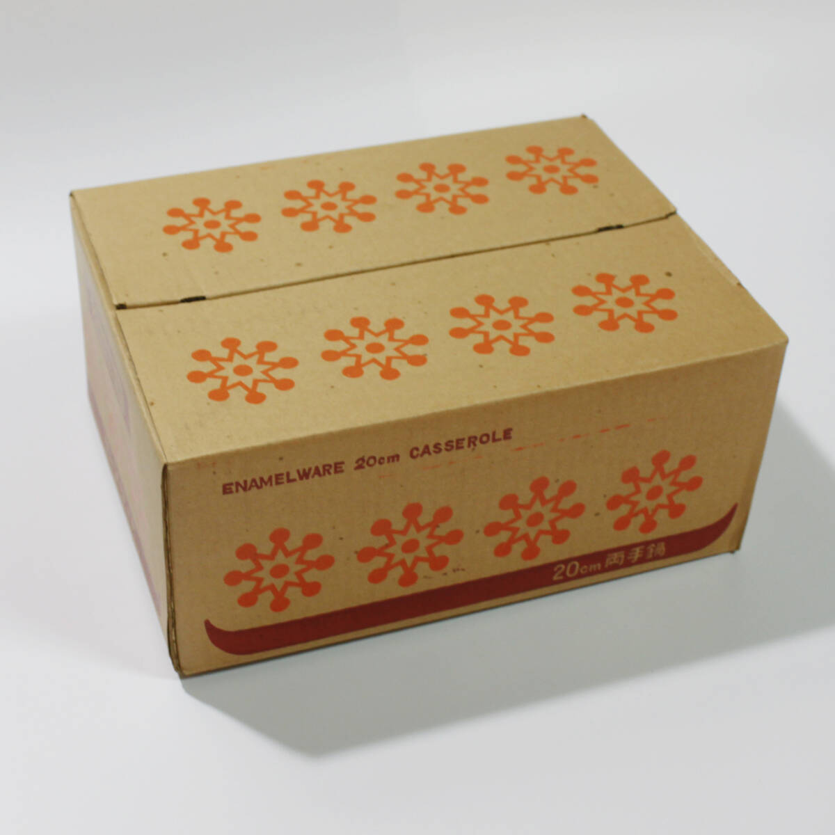 [ бесплатная доставка ] коралл -to-ki20cm сигнал low кастрюля кастрюля с двумя ручками Showa Retro неиспользуемый товар эмаль 2.8L Misato керамика текущее состояние товар подлинная вещь 