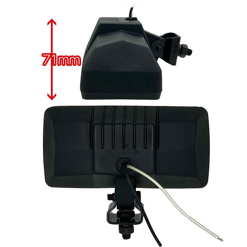 汎用 角型 フォグランプ クリア ガラスレンズ　DLAA LA-1003　140 × 72 × 71mm 左右セット_画像3