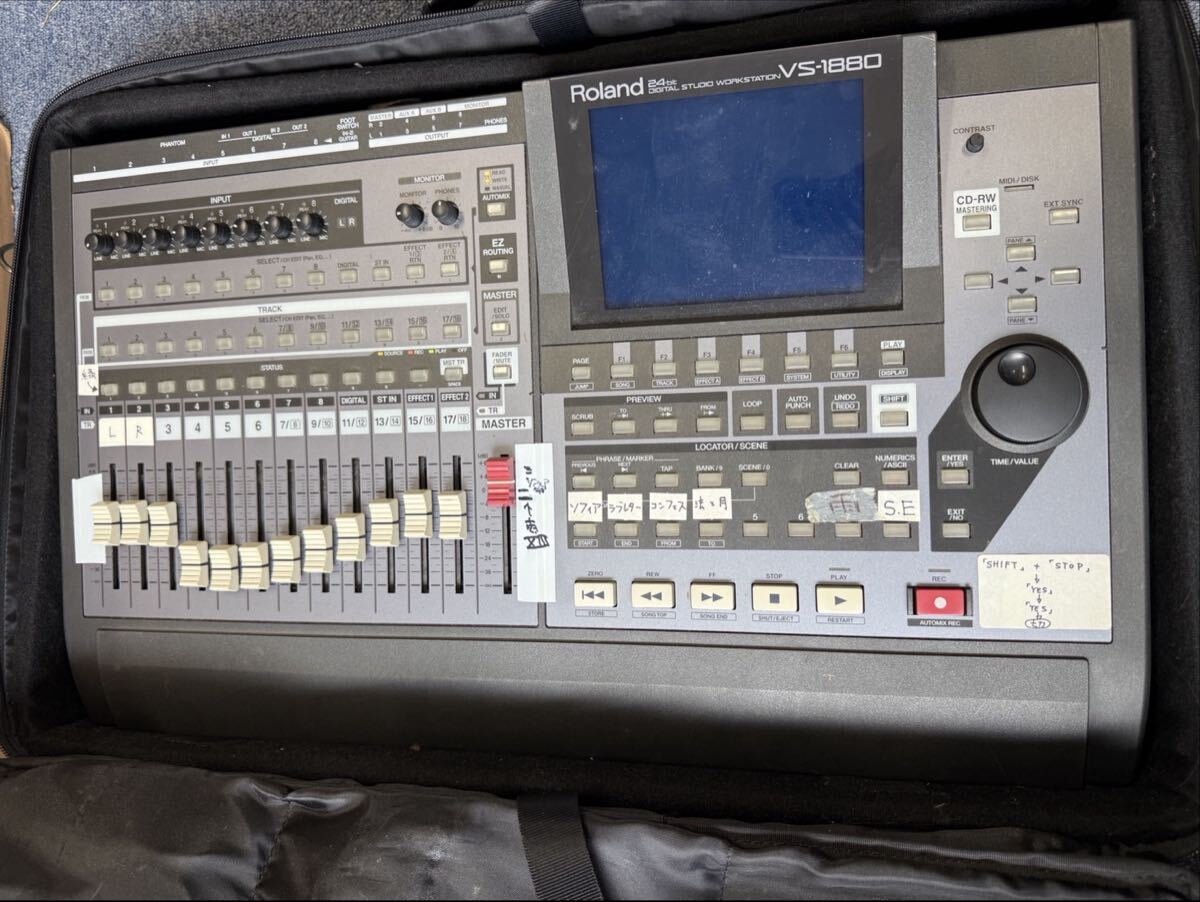 1 иен Roland Roland VS-1880 MTR многоканальный магнитофон мягкий чехол рабочее состояние подтверждено 