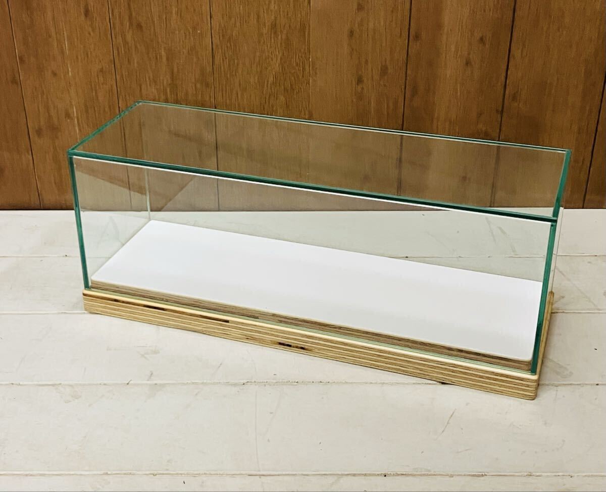 1台限定　特注ガラスケース450x150x155mm　店舗ディスプレイ、マルシェ、アクセサリー、スイーツ、ディズニー、フィギュア、プラモデル等に_画像2