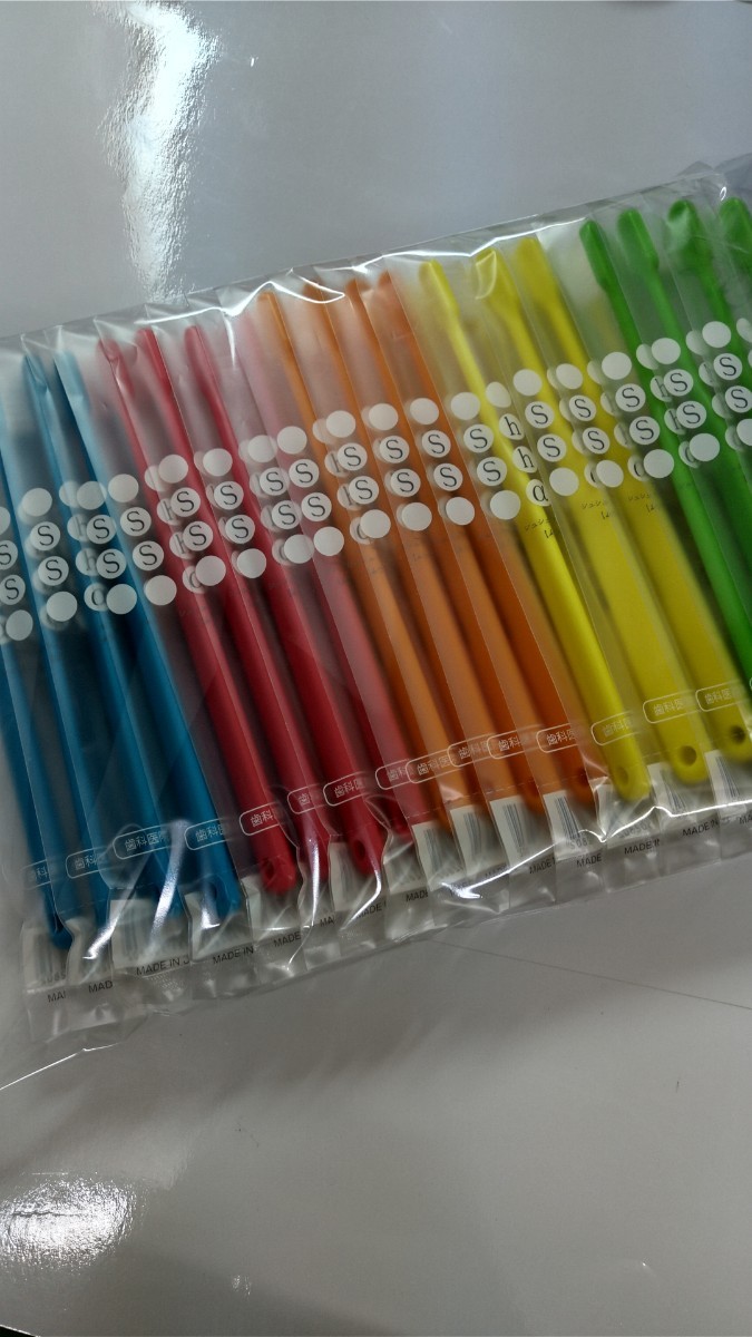 45本 歯科医院専用歯ブラシ 大人Shu Shu α ふつう 日本製 (やわらかめに変更可能)_画像2