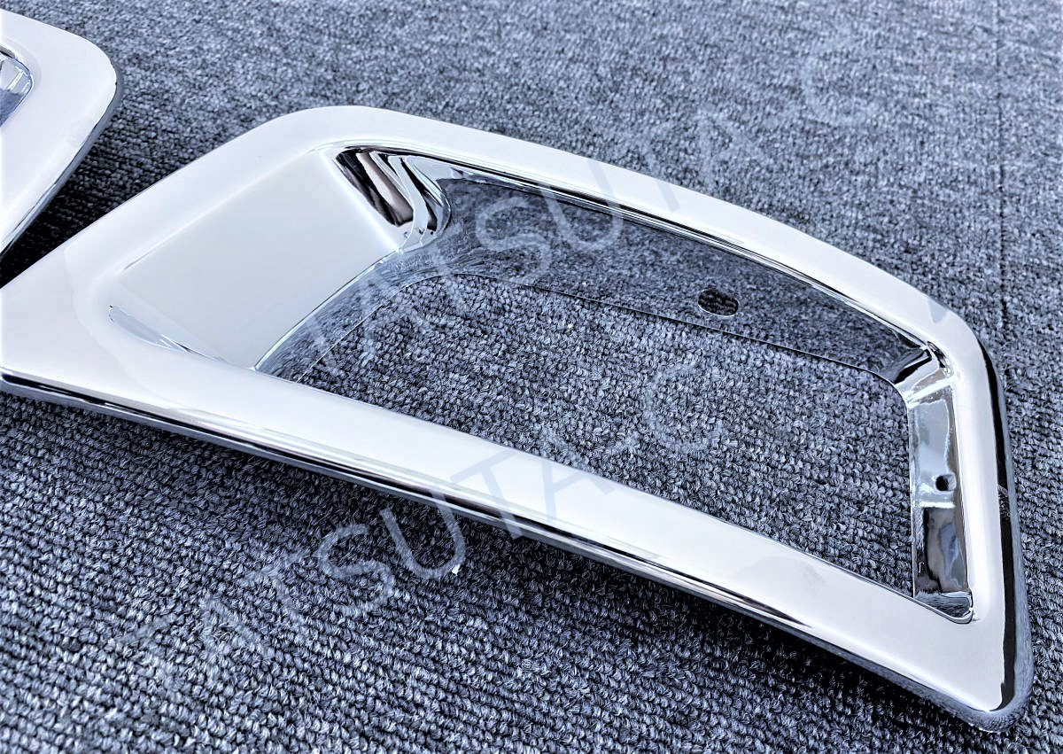 металлизированный передний бампер для защита противотуманных фар левый и правый в комплекте Isuzu 07 Elf выхлоп .b/ широкий кабина I0924P