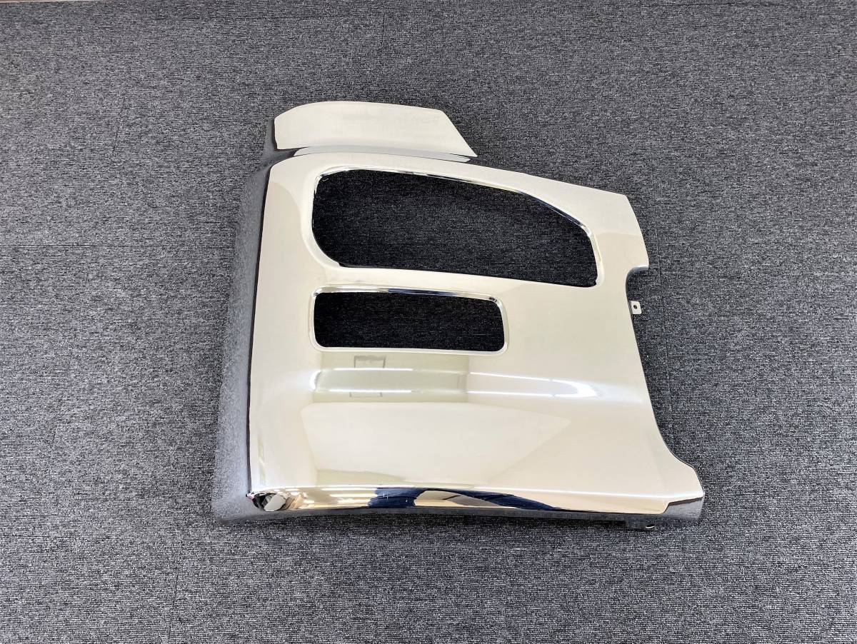 新品即納！日産 UDトラックス クオン メッキ サイドバンパー 左右セット 運転席/助手席 エアダム一体型 H17.1～H29.3 デコトラ U0469D_画像3