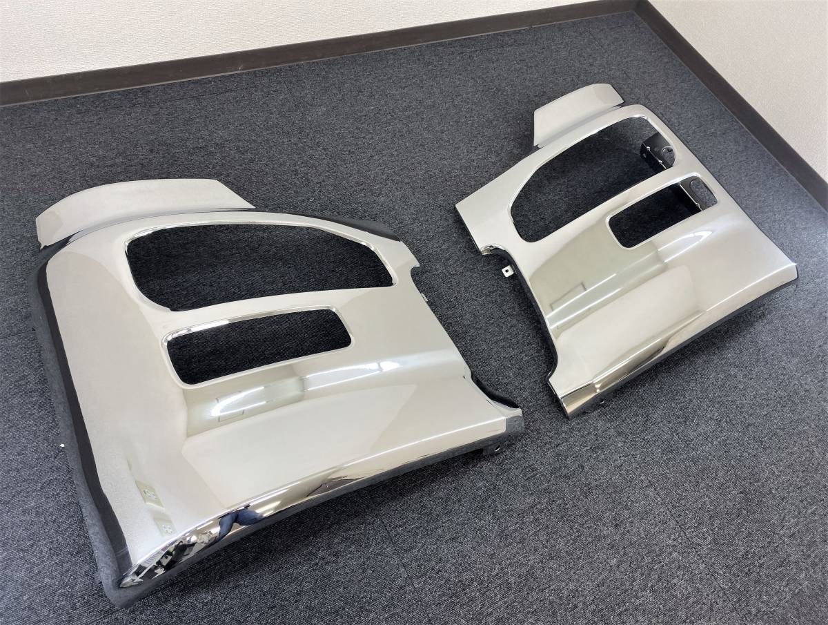 新品即納！日産 UDトラックス クオン メッキ サイドバンパー 左右セット 運転席/助手席 エアダム一体型 H17.1～H29.3 デコトラ U0469D_画像2