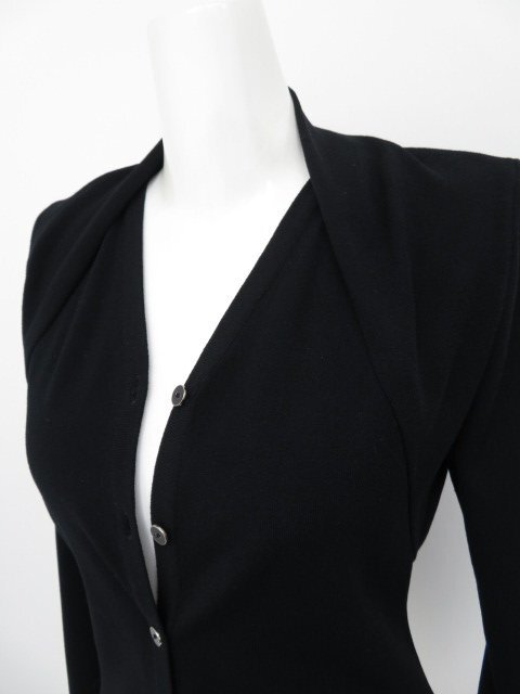 FOXEY BOUTIQUE　カーディガン #レーヨンBLEND　37065　ブラックブラック　38　'17年　中古A1　AP-110578_画像4