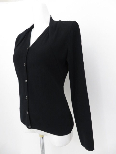 FOXEY BOUTIQUE　カーディガン #レーヨンBLEND　37065　ブラックブラック　38　'17年　中古A1　AP-110578_画像2