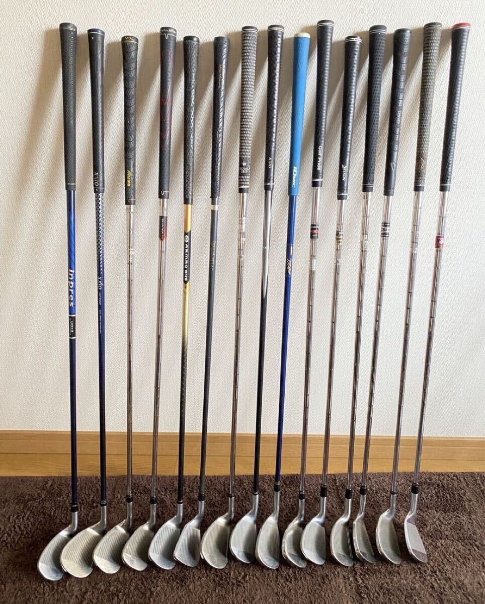 AW アプローチウェッジ まとめ売り セット 15本 中古 TaylorMade BURNER SRIXON Z-TX XXIO HONMA YAMAHA inpres NIKE BRIDGESTONE GOLF_画像2