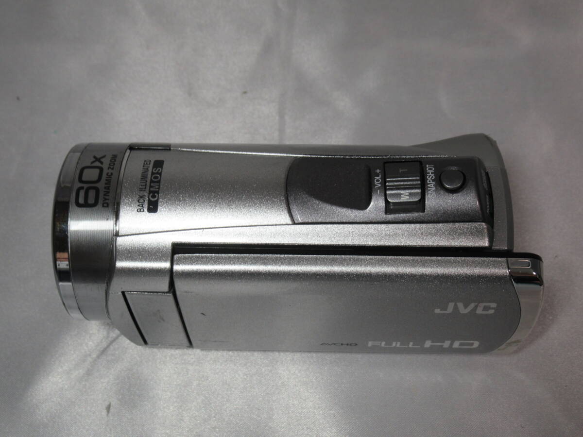 【動作確認済み】JVC　Everio　エブリオ　GZ-HM199　デジタルビデオカメラ　FULL HD　SDカード　シルバー　管Z0262_画像2
