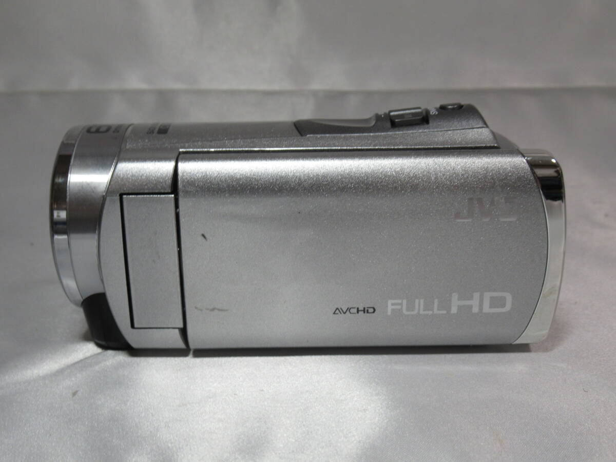 【動作確認済み】JVC　Everio　エブリオ　GZ-HM199　デジタルビデオカメラ　FULL HD　SDカード　シルバー　管Z0262_画像3