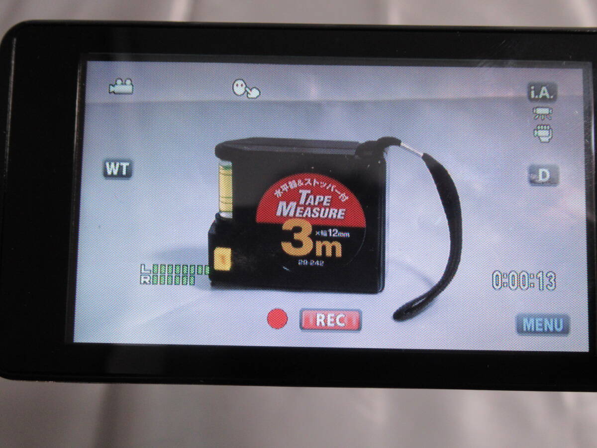 【動作確認済み】JVC　Everio　エブリオ　GZ-HM199　デジタルビデオカメラ　FULL HD　SDカード　シルバー　管Z0262_画像10