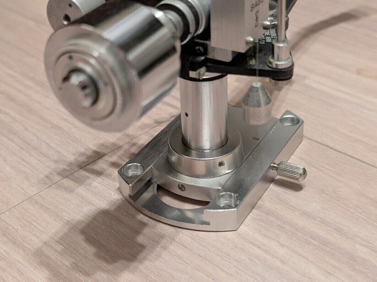 SAEC WE−407/23 317 8000ST 用 SME スライドベース ネジ付属 トーンアーム用 未使用 新品 アームベース 3_画像2