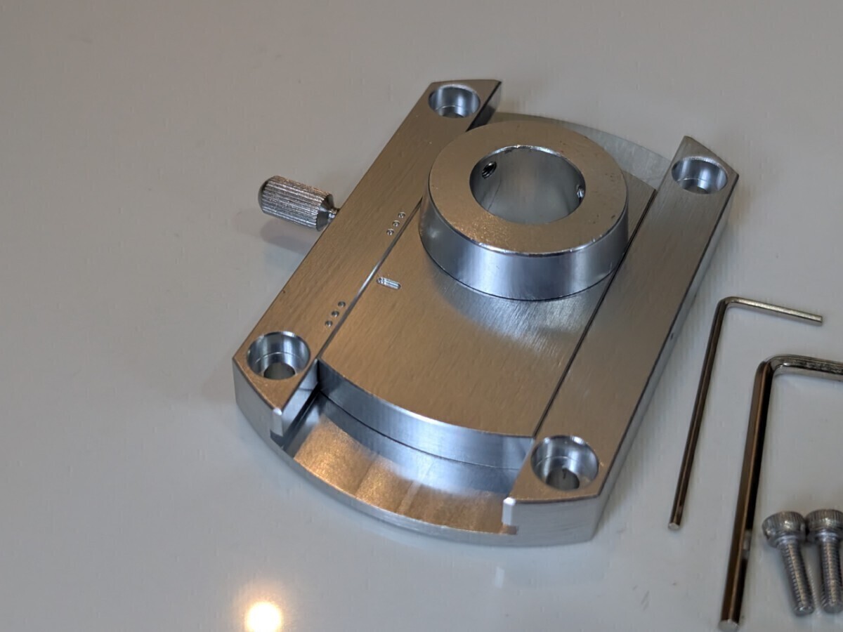 SAEC WE−407/23 317 8000ST 用 SME スライドベース ネジ付属 トーンアーム用 未使用 新品 アームベース 3_画像5