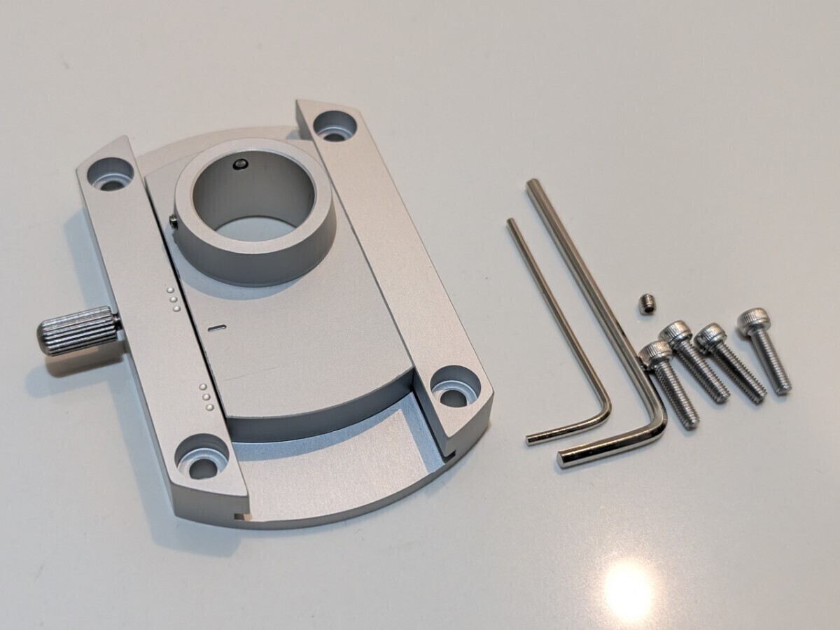 SME スライドベース ネジ工具付属 互換 軸径20mm Ortofon EMT MICRO等 トーンアーム用 未使用 新品　検索　フォノケーブル　アームベース 2_画像1