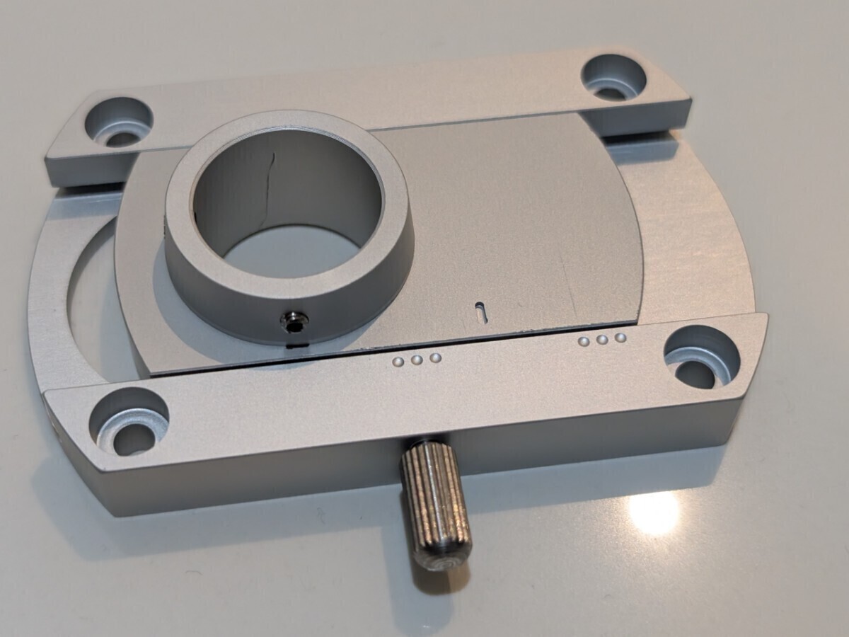 SME スライドベース ネジ工具付属 互換 軸径20mm Ortofon EMT MICRO等 トーンアーム用 未使用 新品　検索　フォノケーブル　アームベース 2_画像2