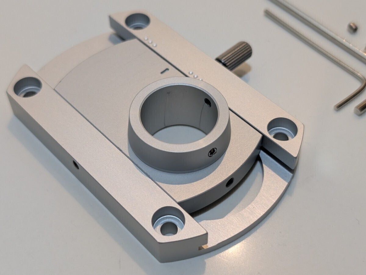 SME スライドベース ネジ工具付属 互換 軸径20mm Ortofon EMT MICRO等 トーンアーム用 未使用 新品　検索　フォノケーブル　アームベース 2_画像3