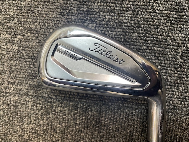 中古美品★タイトリスト T-350 (2023) #6~PW、48° アイアン6本セット★Steel Fiber i95CW 装着_画像7